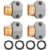 Sanpaint garden hose repair kit aluminum ends for quick, durable connections.