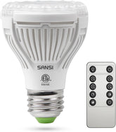SANSI dimmable grow light bulb full spectrum over indoor plants