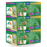 SANSI grow light clipped to a pot for steady indoor plant growth