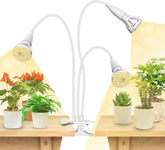 SANSI LED grow light with clip-on gooseneck for flexible placement and full-spectrum growth.