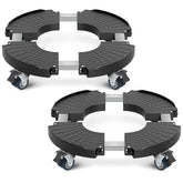 Sanyi plant caddy wheels adjustable size 8-21 inches for easy plant movement