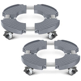 Sanyi plant caddy with wheels demonstrates adjustable 8–21 inch frame for varied pots.