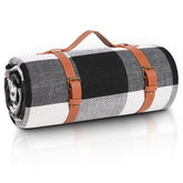 Sapsisel 80x80 picnic blanket spread for a large family picnic outdoors