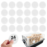 SARDVISA monotub filter disk with adhesive border for easy, secure installation.