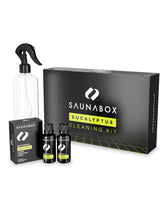 SAUNABOX all-natural sauna cleaning kit front bottle for natural cleaning