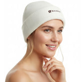 SAUNOM premium soft sauna beanie front view shows itch-free merino comfort