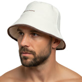 SAUNOM wool sauna hat front view, two-pack for shared use and cooling comfort.