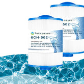 Savener 6CH-502 filter cartridge, 8-inch length, compatible with Artesian Spas for clean water.