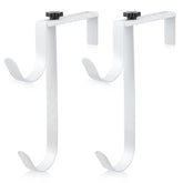 Savita double pool pole hooks on fence, sturdy and adjustable.