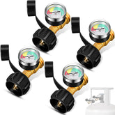 Saysurey propane gauge with color-coded dial for easy reading on 5–40 lb tanks.