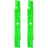 SCBHWJ 42-inch deck blade close-up showing OEM replacement compatibility for John Deere models