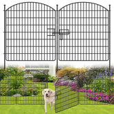 SCBIGM 16-panel no-dig fence with gate assembly for quick setup