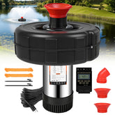 Schupethauer pond fountain aerator spray over a large pond for aeration