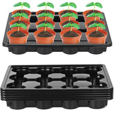 Sckee 12-cell tray supports 4-inch pots for stable transport.