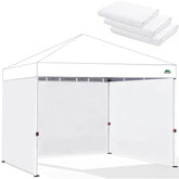 SCOMANAGE canopy sidewall 6.5x10 front view offering privacy and protection.
