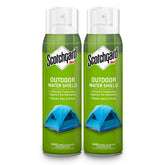 Scotchgard Heavy Duty Water Shield two cans ready for outdoor fabric protection.