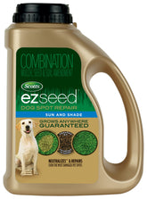 Scotts EZ Seed Dog Spot Repair Sun and Shade bag ready to repair dog urine spots.