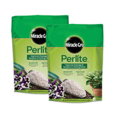 Scotts Miracle-Gro Perlite bag front demonstrates enriched formula for better drainage.