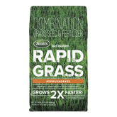 Scotts Turf Builder Rapid Grass seed-fertilizer blend promotes faster germination