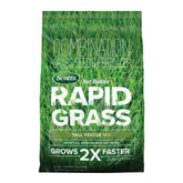 Scotts Turf Builder Rapid Grass Tall Fescue Mix bag boosts fast lawn establishment.