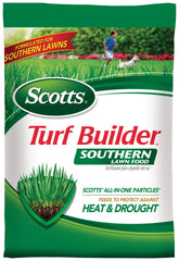 Scotts Turf Builder Southern Lawn Food bag ready for use to feed the lawn.