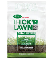 Scotts Turf Builder Thick'R Lawn Tall Fescue Seed concentrates on denser growth for a stronger lawn.