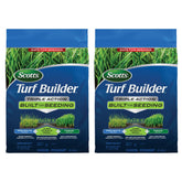 Scotts Turf Builder Triple Action bundle showing two 4,000 sq ft bags for seeding