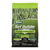 Scotts Turf Builder Triple Action moss control bottle ready for lawn treatment