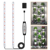 SDOVUERC grow light strip mounted on shelf boosts indoor plant growth