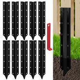 SDSNTE 10-pack fence post repair stakes for quick fixes on damaged wooden posts.