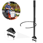 SDSNTE zero-turn handlebucket bracket mounted on mower for easy tool transport