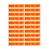 SeaSierra mixed fuel-only decal 20pcs for quick fuel labeling on outdoor equipment.