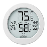 SECRUI TH1 room temperature and humidity display for accurate indoor monitoring.