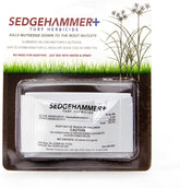SEDGEHAMMER Plus pack front showing lawn weed control ready for use