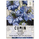 Seed Needs Black Cumin Seeds package front highlighting freshness and heirloom quality
