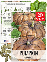 Seed Needs Fairytale pumpkin seeds packaging art highlighting value and gift potential