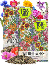 Seed Needs partial shade mix front pack for shaded garden color and variety