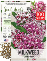 Seed Needs pink swamp milkweed seeds in fresh packaging for easy sowing.