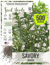 Seed Needs Winter Savory seed packet—ready to plant for delicious seasonings.