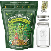 Seedboy Salad Blend kit front view for easy at-home sprouting and fresh greens.