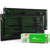 Seedfactor seedling heat mat mini 3.5x21 warms tiny starter trays effectively