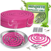 SEEKDIT 20-pack mosquito coils for long outdoor protection with natural citronella aroma