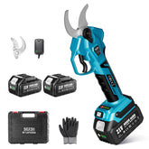SEESII pruning shears with dual 4.0Ah batteries powering long pruning sessions