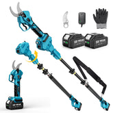 SEESII pole electric pruner assembled for extended reach and precise cuts.