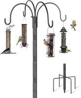 SEGNAYEN bird feeder pole stand 88 inch height supports multiple feeders in windy outdoor spaces