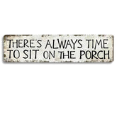 SEHINU farmhouse wall decor porch sign with vintage tin finish for cozy charm.
