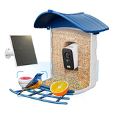 SEHMUA bird feeder camera front view with 2K video for backyard watching
