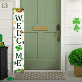 Seimip St Patrick's porch sign front view for outdoor welcome display