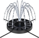 SEIRMEP solar fountain with glass panel delivers efficient, stable performance for bird baths