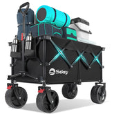 Sekey 220L wagon with foldable-frame for easy transport and compact storage.